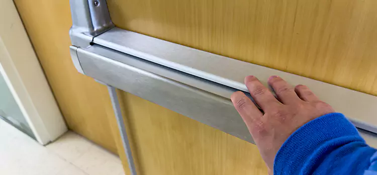 Installing a Push Bar on a Door Searcy